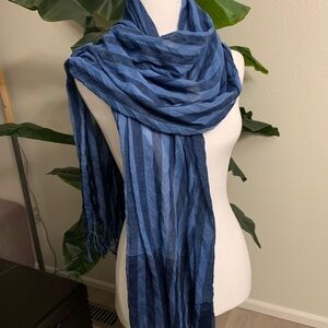 Striped Blue Scarf